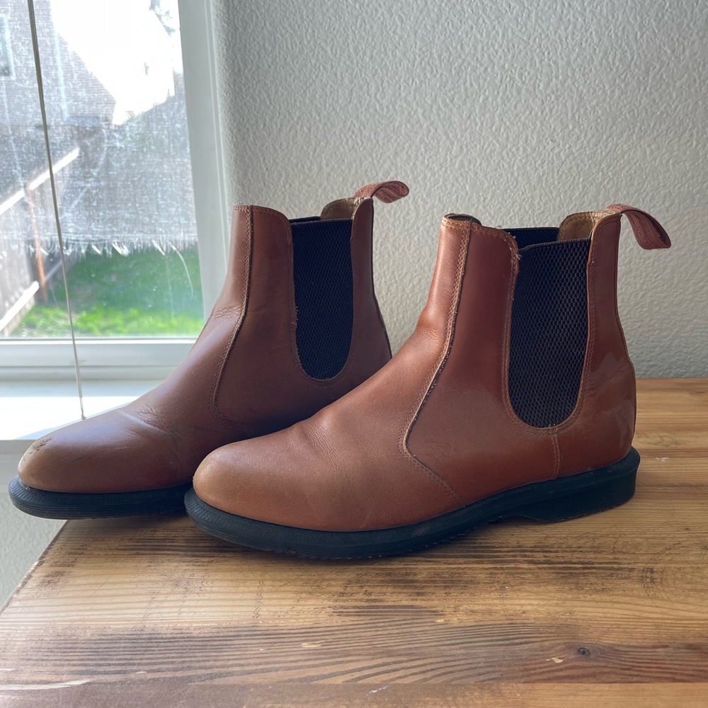 Mens Cognac Chelsea Boots